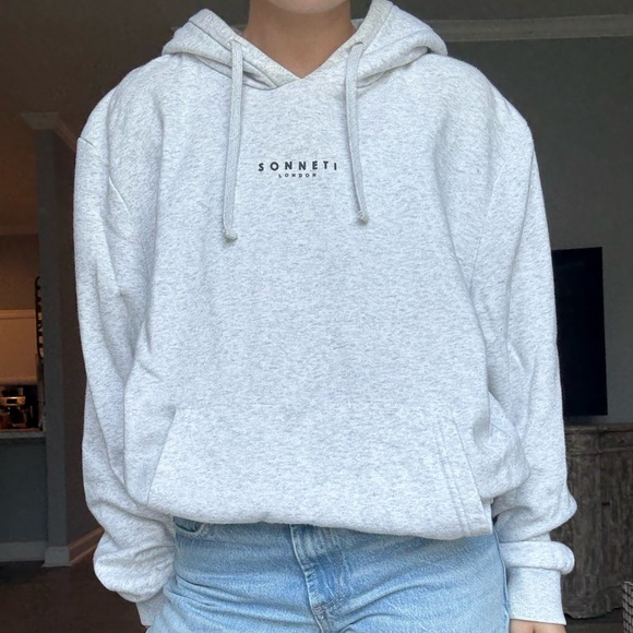 Gray Relaxed Fit Long Sleeve Sweatshirt - Picture 1 of 7